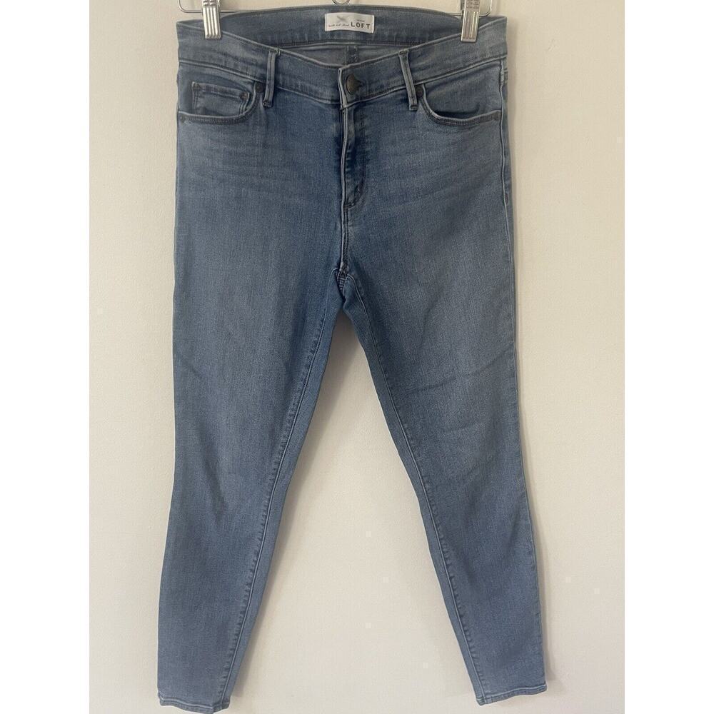 Ann Taylor LOFT Made And Loved Legging Jeans Women's 27/4 Blue Stone Mid Rise